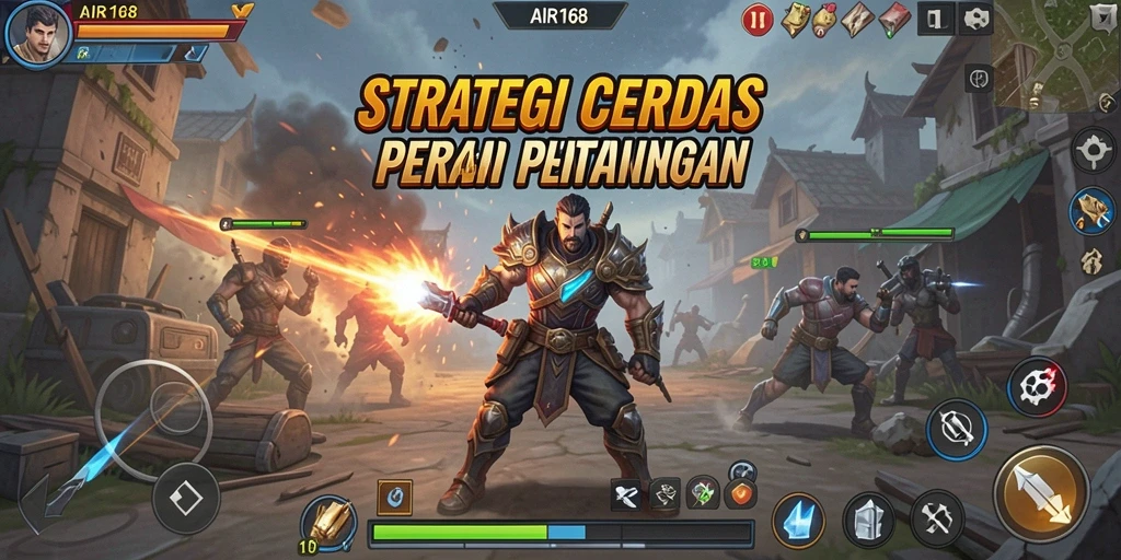 Tampilan gameplay <strong>AIR168</strong> yang menegangkan dalam pertarungan strategi.