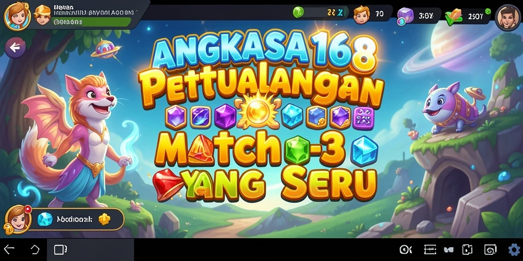 Tampilkan gameplay seru dari ANGKASA168 dalam aksi Match-3.