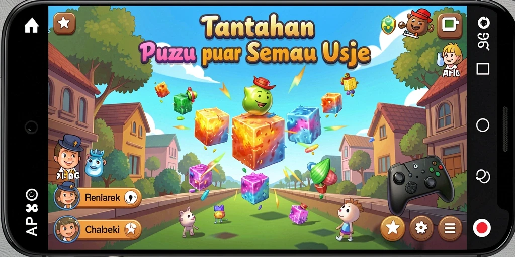Tampilan gameplay Puzzle yang menarik dan menantang di API36.