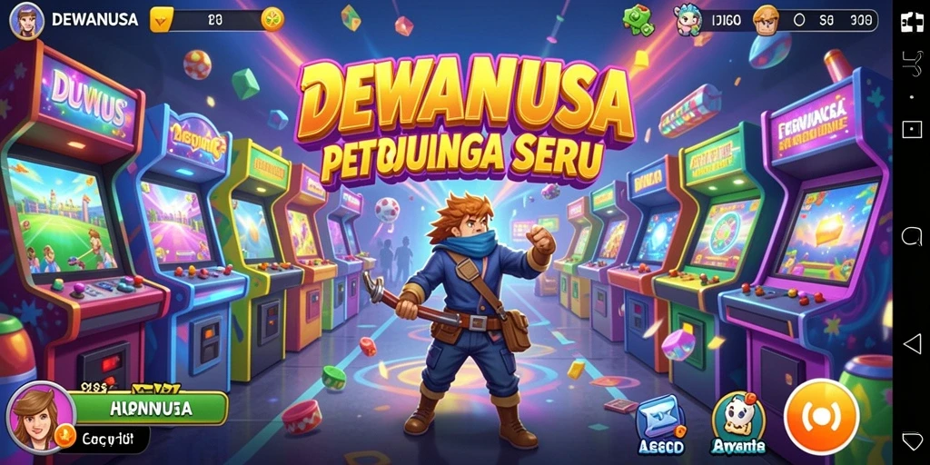 Menampilkan gameplay seru dengan aksi cepat di DEWANUSA.