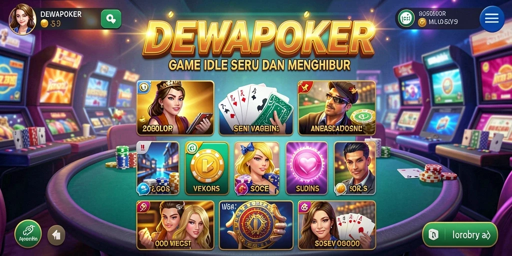 Tampilan gameplay DEWAPOKER yang menarik dan menghibur.