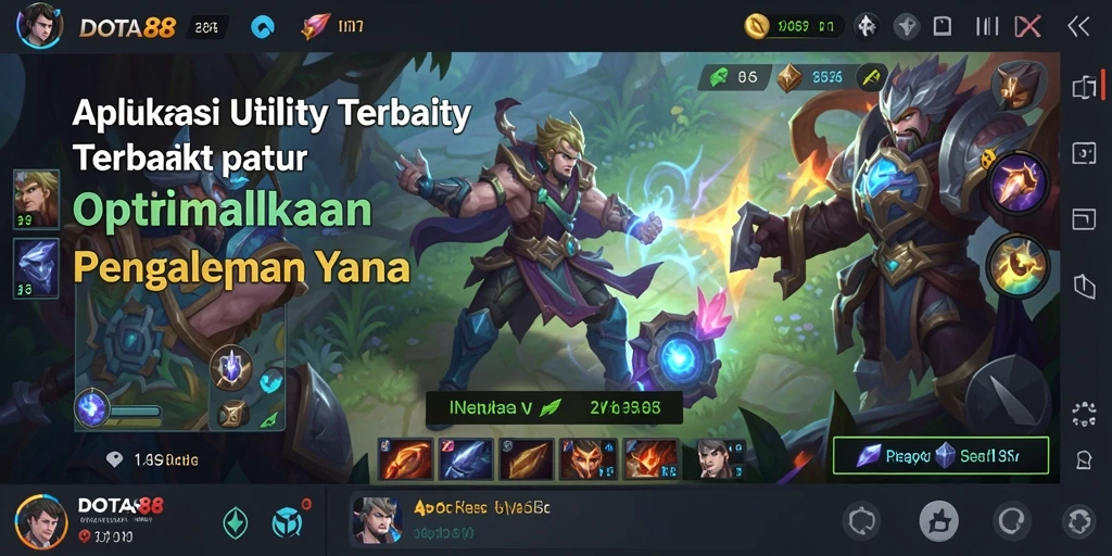 Tampilan antarmuka DOTA88 yang sederhana dan intuitif untuk pengguna.