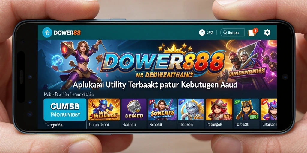 Screenshot utama DOWER88 menampilkan antarmuka aplikasi Utility yang intuitif.