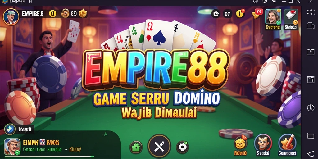 Tampilan menarik dari gameplay EMPIRE88 yang penuh strategi Domino.
