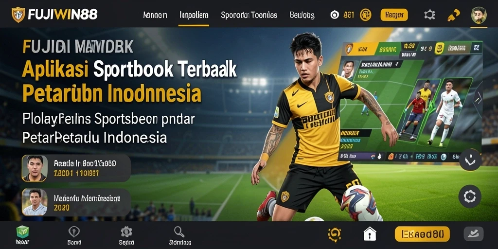 Tampilan gameplay FUJIWIN88 yang menampilkan taruhan olahraga yang dinamis.
