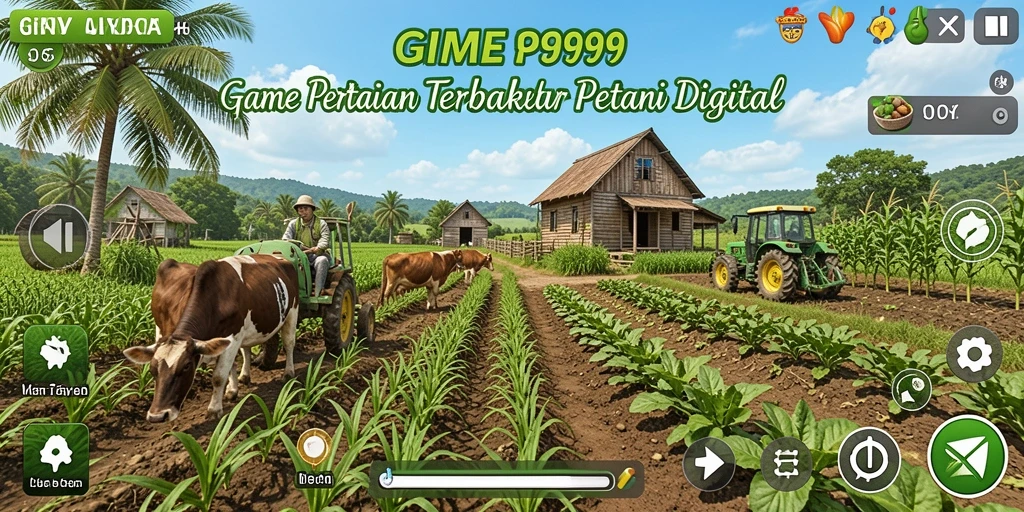 Tangkapan layar GIM999 menampilkan gameplay seru pertanian yang memukau.