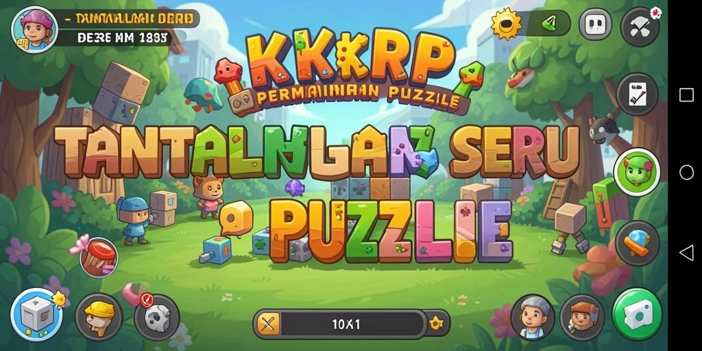 Tampilan seru gameplay Puzzle KKRP yang menantang.