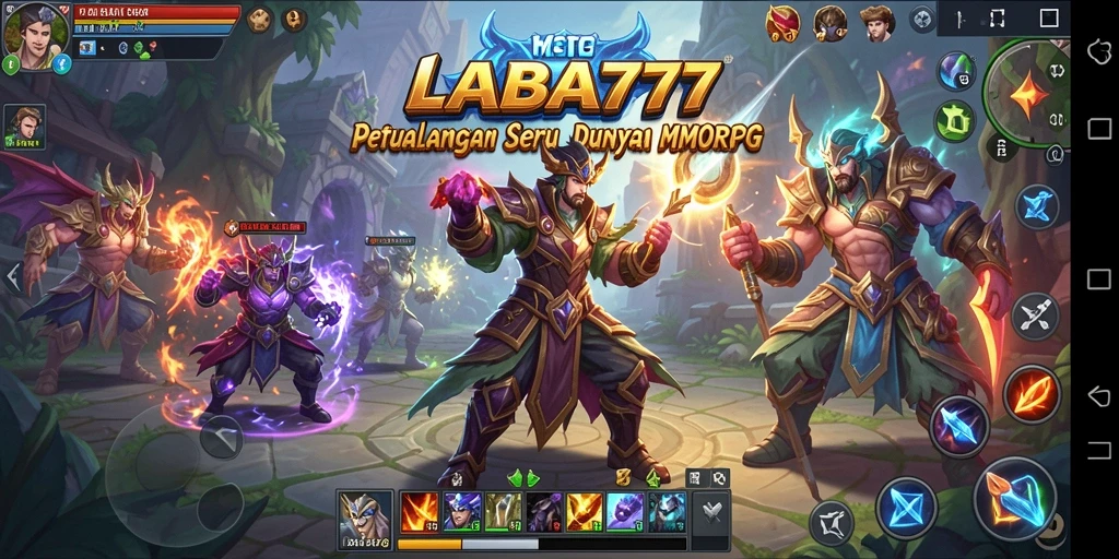 Screenshot LABA777 menampilkan aksi seru dalam dunia MMORPG.