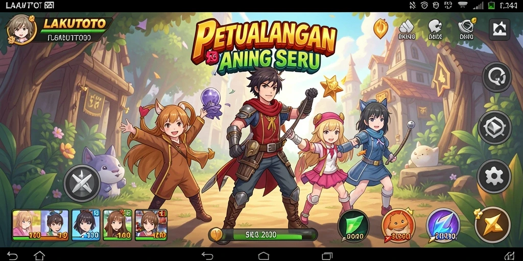 Gameplay seru dalam LAKUTOTO yang penuh warna.