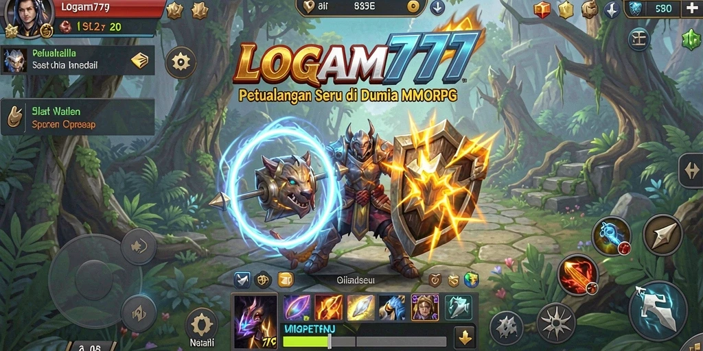 Tampilan menarik dari gameplay LOGAM777 di dunia MMORPG.