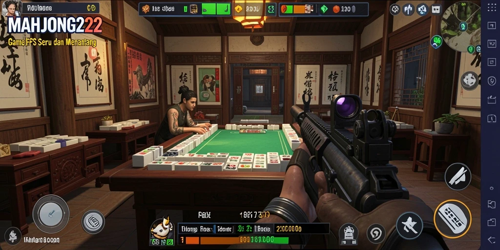 Tampilan gameplay seru dari MAHJONG222 dengan aksi yang mendebarkan.
