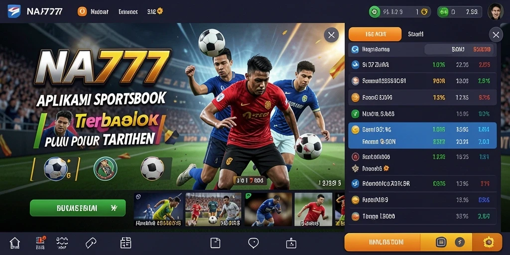 Tampilan gameplay menarik di aplikasi Sportsbook NA777.