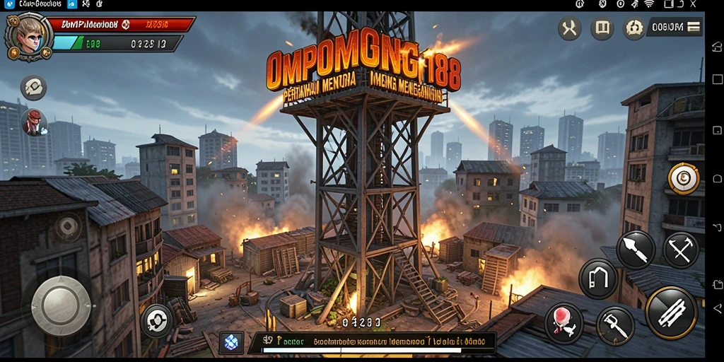 Gameplay menantang di OMPONG188 dengan menara yang strategis.