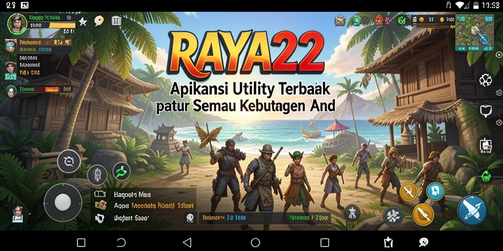 Tampilan antarmuka RAYA22 yang intuitif dan mengesankan.