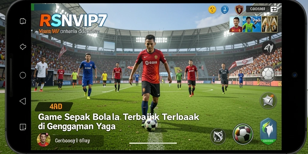 Gameplay seru dari RSNVIP7 dalam aksi sepak bola.