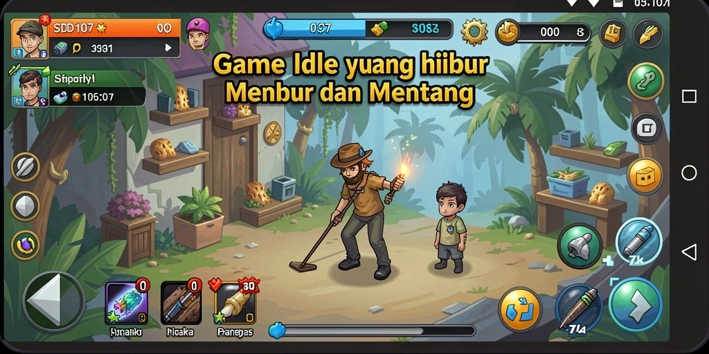 Tangkapan layar utama SD107 menunjukkan gameplay yang menarik dan menantang.