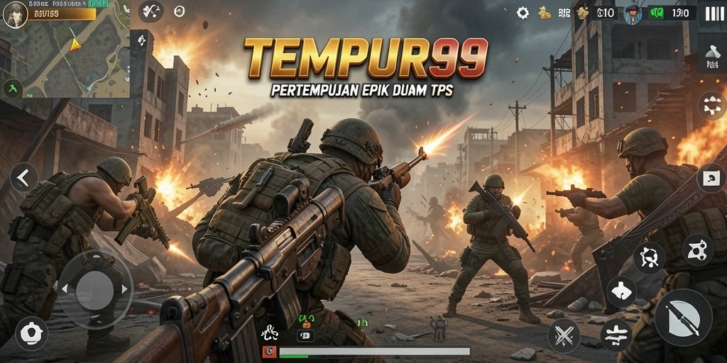 Gameplay epik TEMPUR99 dengan aksi tembak-menembak yang mendebarkan.